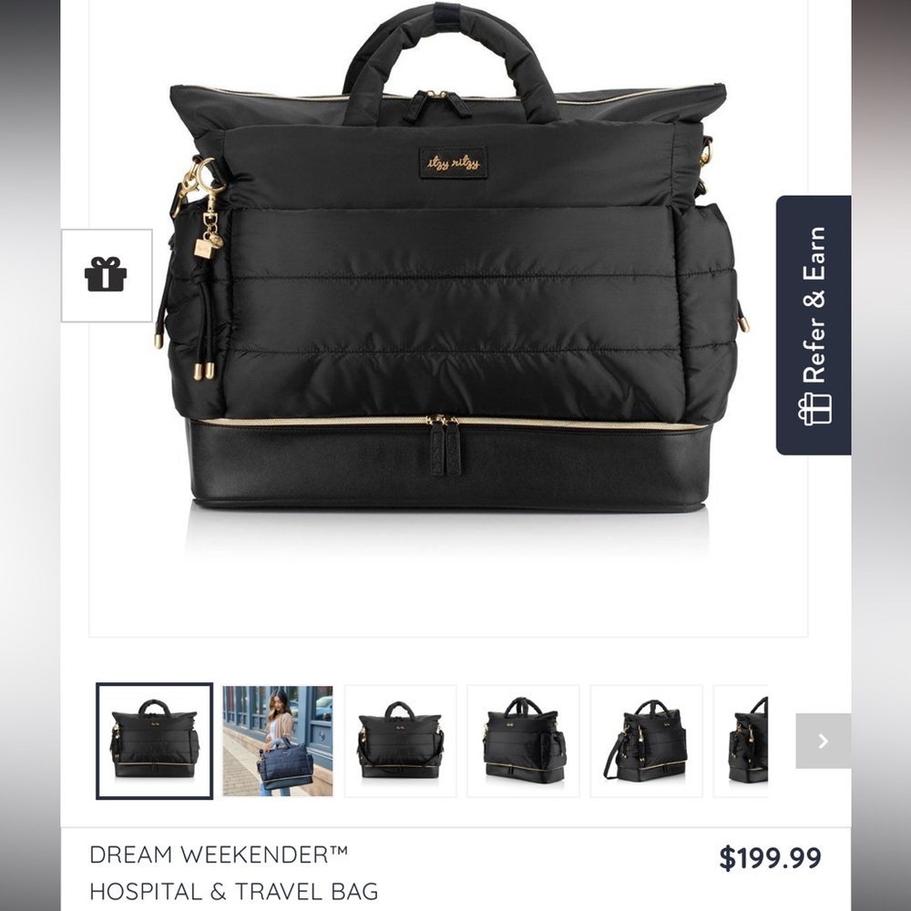 Itzy Ritzy Dream Weekender/Hospital Bag BNWT!